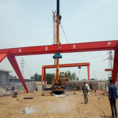 Mh電動葫蘆門式起重機(jī)安裝完成并使用